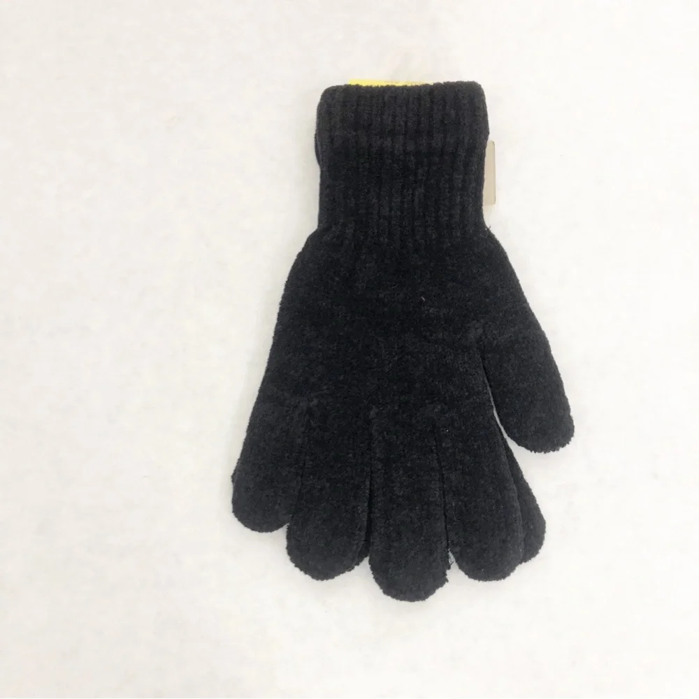 NEW Bravo Chenille Winter Stretch Gloves, Black
